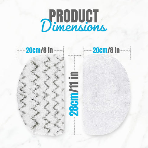 4 Pack Steam Mop Replacement Pads for Bissell Powerfresh Steam Mop 1940 1440 1544 1806 2075 Series, Model 19402 19404 19408 19409 1940a 1940f 1940...
