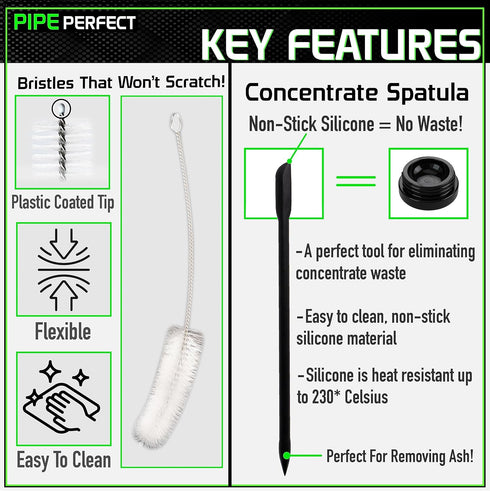 P.Perfect | Original | 6pcs Mid Sized Brush Pack, Pipe Cleaner for Small Pipe and Tube Cleaning Brush Kit...