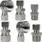 Universal Valve Plumbing Fittings Adapters: 1/2 to 3/8 Adapter, 3/8 to 1/2 Water Line Adapter, 3/8 Female to 1/2 Male Adapter, Straight & Angle Co...
