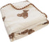 Baby Blanket Double Layer Cotton Muslin Thick Quilt Neutral 40x40Inch Soft Throw Blanket Bear Pattern...