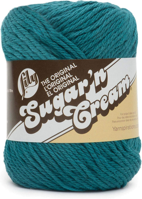 Lily SUGAR N CREAM SB Yarn, Teal......