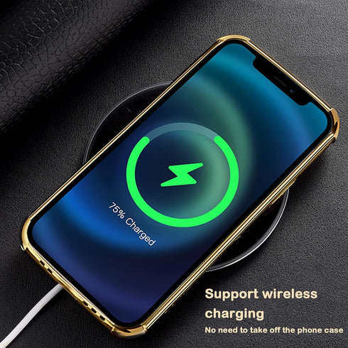 aowner Compatible with iPhone 12 Pro Max Ring Holder Case Luxury Crocodile Cover Gold Edge 360 Degree Rotation Stand for Women Girls Slim Leather ...
