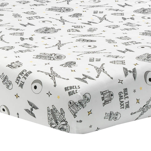 Lambs & Ivy Star Wars Signature Rebels Rule Cotton Fitted Crib/Toddler Sheet...