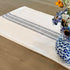 Market Place Gray Grain Sack Stripe Table Runner, 13" x 54", Farmhouse Style, Gray and Cream Tabletop Décor …...