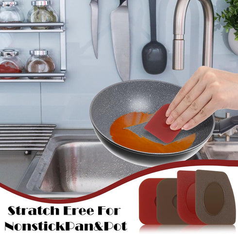 4 Pcs Pan Scraper Tool, Plastic Scraper Tool, Kitchen Pot Food Scraper Non-Scratch Scraper, Multifunctional Scraper Tool for Kitchen for Cleaning ...