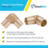 SharkBite 1-1/4 Inch Crimp 90 Degree Elbow, Brass Plumbing Fitting, PEX Pipe, PE-RT, UC0235...