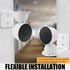 Metal Wall Mount Holder fits for Google Nest Indoor 2nd Generation Wired Security Cam, Flexible Installation Camera Shelf for Better View Angle Mo...