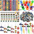 Race Car Party Favors Set - 110 pcs Race Car Birthday Party Supplies, Keychains, Slap Bracelet, Race Car Stickers, Race Car Straws, Stamps for Kid...