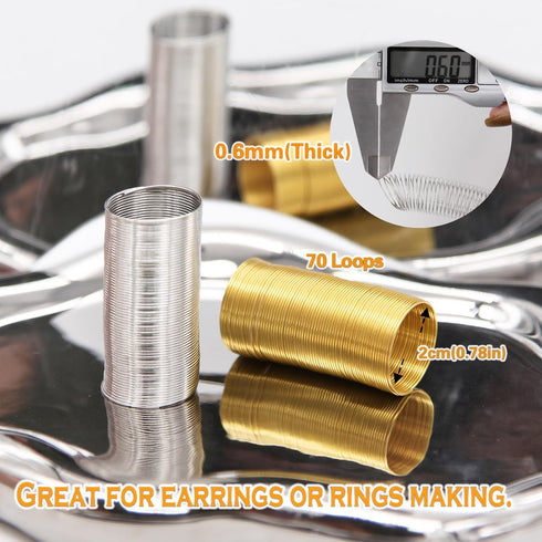 EuTengHao Jewelry Memory Wire Stainless Steel Craft Wire for Jewelry Making Necklace Bracelet Ring Earring Crafts Supplies DIY Jewelry Making Wire...