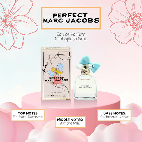 Marc Jacobs Perfect Eau de Parfum Mini Splash, 0.16 Ounce...