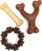 Nylabone Power Chew Customer Favorites Dog Toy Bundle, Indestructible Dog Chew Toys for Aggressive Chewers, 3 Shapes and Flavors, Flavor Medley, S...