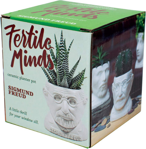 The Unemployed Philosophers Guild Sigmund Freud Bust Ceramic Planter...