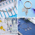 1020 Pieces Evil Eye Beads Kits, 20 Evil Eye Rhinestone Charms 100 Blue Evil Eye Beads 100 Rondelle Spacer Beads 600 4mm and 200 8mm Round Beads f...
