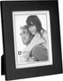 Malden 4x5 Picture Frame - Wide Real Wood Molding, Real Glass - Black...