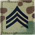 2” x 2” Multicam OCP IR US Army Rank IR Flag Patch with Hook Fastener (E5 Sergeant)...