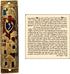 TALISMAN4U Gold Enamel Jewish MEZUZAH CASE with Scroll Jerusalem Israel Judaica Door Mezuza 4"...
