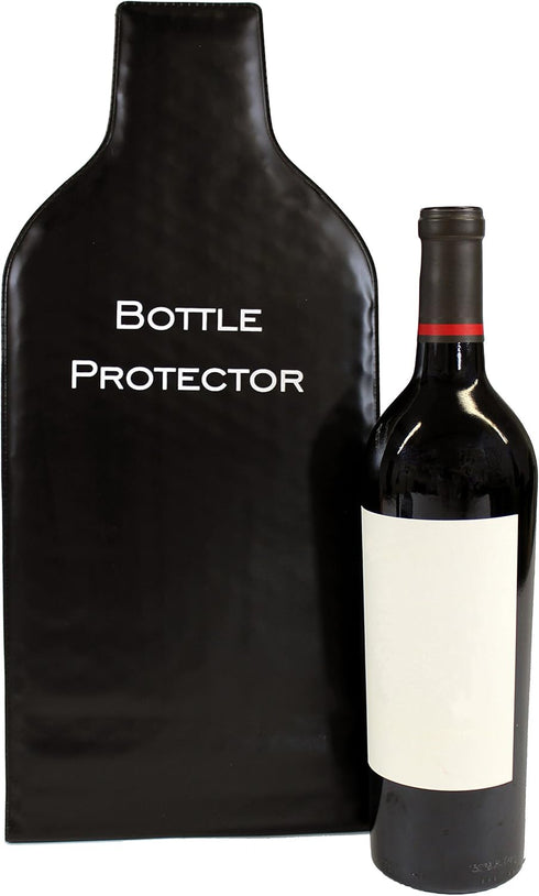 Reusable Wine Bottle Protector for Travel (4 Pack) - Wine Bags with Double Air Bubble Cushion Inner Skin and Leak Proof Exterior Ensures Safe Tran...