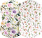 Pobibaby - 2 Pack Premium Bassinet Sheets for Standard Bassinets - Ultra-Soft Premium Knit, Stylish Floral Pattern, Safe and Snug for Baby (Allure...