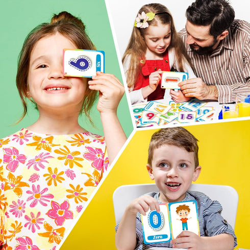 30 Number Cognition Flashcards for Kids,Waterproof Education Flash Cards, Children's Educational Card, Double-Sided Fun Toy Cards for Toddles...
