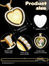 Junkin 24 Pcs Sublimation Rhinestone Trays Pendant Set, Including 6 Double Sided Blank Rhinestone Bezel Trays, 6 Pcs Thick Chains with 12 Sublimat...