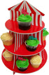 Cupcake Stands, 3 Tier Themed Cupcake Stands, Cupcake Serving Holders (Carnival)...