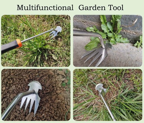Weed Puller Tool, 2024 New Garden Weed Remove Tool, Stainless Steel Hand Weeding Tool, Weeding Artifact Uprooting Weeding Tool for Vegetable Backy...