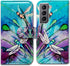 Case for Galaxy S21 Plus 5G, Cute Dragonfly Leather Flip Phone Case Wallet Cover with Card Slot Holder Kickstand for Samsung Galaxy S21 Plus...