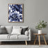 Posterizer 1 pcs-big lush navy blue flowers-chic aesthetic-Floral & Botanical Art-Abstract & Modern Art-Decor for Home & Office- UNFRAMED Wall Art...