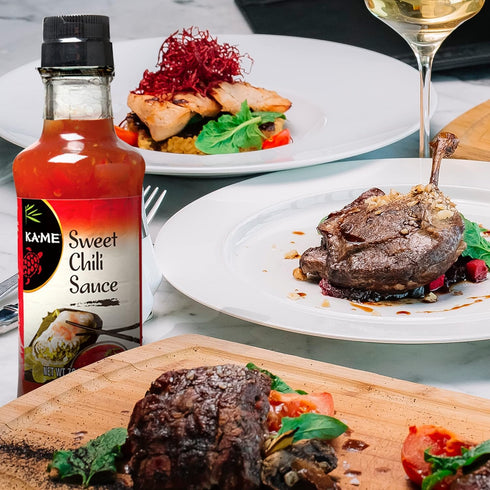 KA-ME Sweet Chili Sauce 7.0 oz, Asian Ingredients and Flavors, No Preservatives/MSG, For Marinade, Dipping & Cooking BBQ, Meats, Seafood & Vegetab...