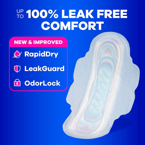 Always Ultra Thin Pads with Wings, Size 2, Long Super, 42 Count...