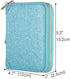Easyoulife Womens Credit Card Holder Wallet Zip Leather Card Case RFID Blocking (Glitter Teal)...