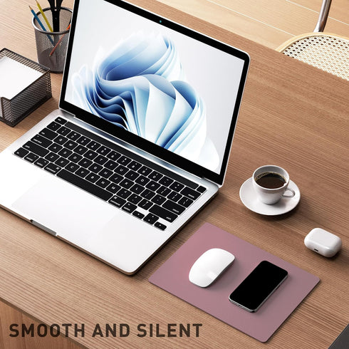 Aothia Leather Desk Pad Protector, Office Desk Mat, Large Mouse Pad, Non-Slip PU Leather Desk Blotter, Laptop Desk Pad, Waterproof Desk Writing Pa...