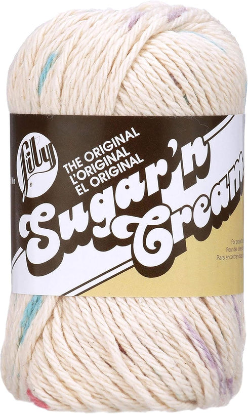 Lily Sugar 'N Cream Yarn, 2 Ounce, Potpourri Ombre...