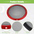 ACROPIX Universal 8" Car Speaker Grills Cover Mesh Round 8 Inch Audio Speaker Subwoofer Guard Protector Case with Mounting Screws Iron Red Black -...