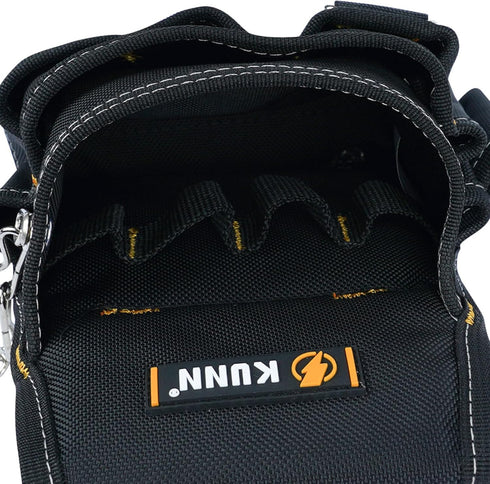 KUNN Electrician Tool Pouch - Durable Small Basic Maintenance Tool Pouch Belt with Belt Clip...