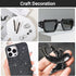 Gartful 12 Sheet Black Rhinestone Stickers - Round, 2790 PCS Self Adhesive Gem Sticker, Sticky Crystal Jewelry Gemstone for DIY Arts Crafts, Scrap...