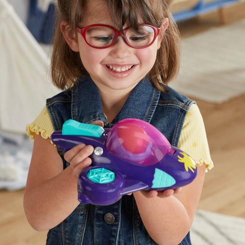 Spidey and His Amazing Friends Web-Spinners Ghost-Spider with Glide Spinner, Car Playset with Vehicle, 4-Inch Scale Marvel Action Figure and Acces...