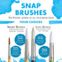 Princeton White Snap Taklon Angled Paintbrush, Size 1 inch...