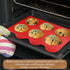 Jumbo Muffin Pan Silicone, European LFGB Cupcake Pan 6 Cups, Non-Stick Deep Cupcake Baking Pan, Silicone Large Muffin Molds, Muffin Tins BPA Free,...