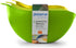 Preserve Nested Mixing Bowl Kitchen Supplies, Set of Three, Green and Yellow...