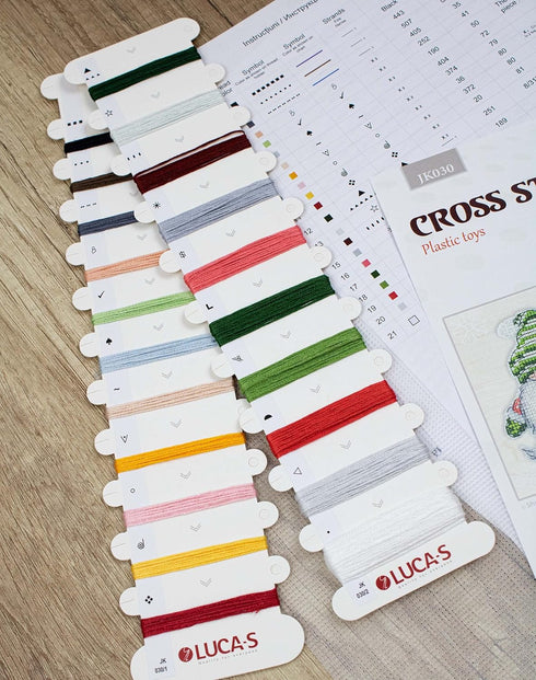 LUCA-S QUALITY FOR EVERYONE Toys Cross Stitch Kits - Christmas Gnomes JK030...