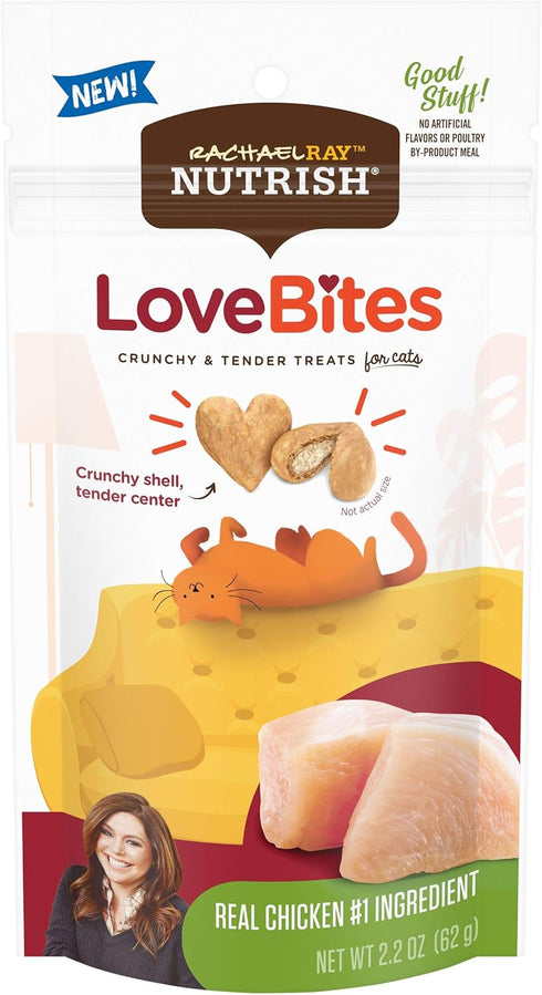 Rachael Ray Nutrish Love Bites Crunchy and Tender Treats Real Chicken #1 Ingredient...