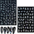 10 Sheets Flower Nail Stickers Silver Nail Decals 3D Self Adhesive Leaf Nail Art Stickers Holographic Laser Nail Designs Nail Art Supplies for Wom...