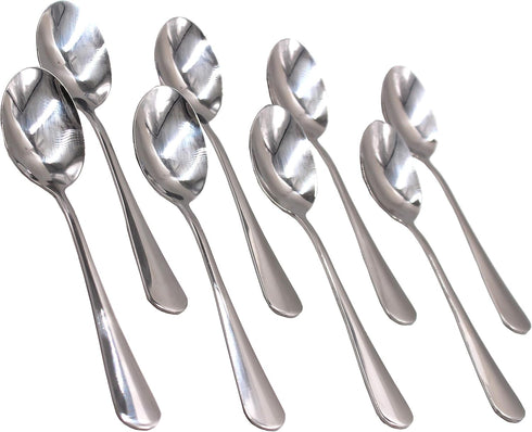 Pack of 15 - Stainless Steel Extra-Fine 6.7 Inches Hard to Bend Table Teaspoon, Silver...
