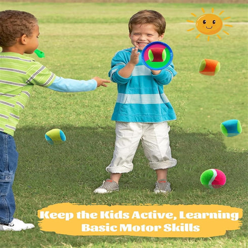 Toss and Catch Ball Game Outdoor Toys for Kids,Sticky Ball Catch Game for Kids Or Family? Outside Camping Games for 8 9 10 Year Old Boys Girls Gif...