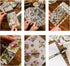 Scrapbooking Supplies Kit, Vintage Botanical Aesthetic Scrapbook Kit for Bullet Junk Journal, Stationery, A6 Grid Notebook, Flower DIY Journaling ...