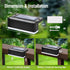 4 Pack Fence Lights Solar Powered, Auto 2-Sided LED Solar Lights Outdoor Waterproof Decor for Fence, Stair, Front Porch, Balcony, Deck, Railing, G...