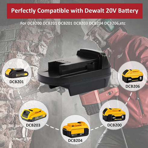 DW18ML DL18ML Battery Adapter Converter for Dewalt to Milwaukee Battery,for Dewalt 20V Lithium Battery Convert to Milwaukee M18 Lithium Battery...