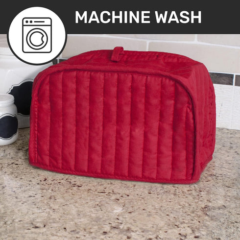 RITZ Premium Universal Two Slice Toaster Cover, 11.25" x 5.75" x 7", Polyester and Cotton Quilted, Fingerprint Protector, Super Soft Appliance & D...