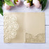 20 Pcs Laser Cut Wedding Invitations Card Pocket with Envelope for Birthday Party Baby or Bride Shower Invite suitable for 5 * 7 Inches Insert Pap...